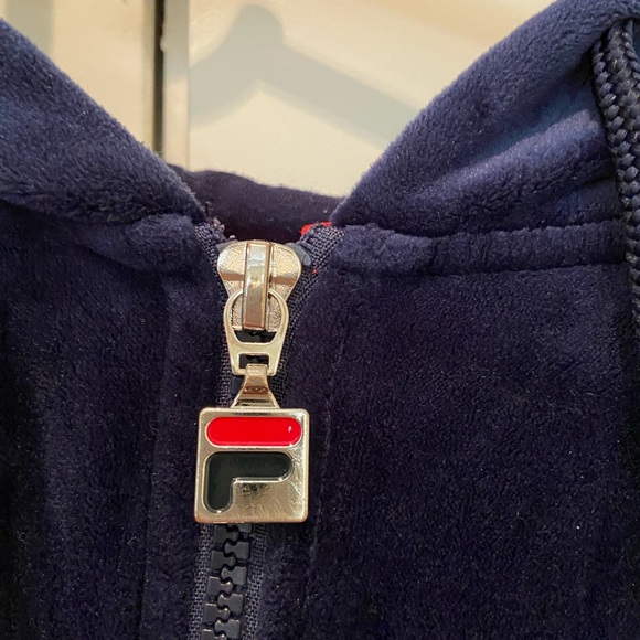 fila velour hoodie - Picture 3 of 5